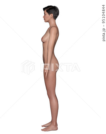  全裸直立女性 エッチな写真