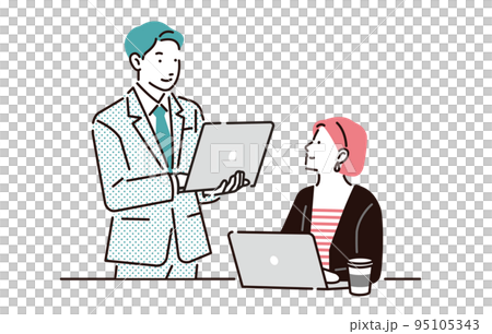 人物 ビジネスシーンイメージ 95105343