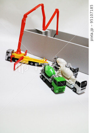 コンクリートポンプ車模型