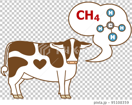 Image of cows emitting methane 95108359