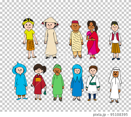 Full-body cuts of foreign people from around the world Full-body cuts of foreign people from around the world 95108395