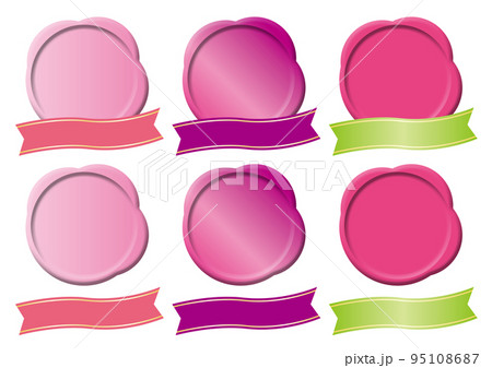 立体アイコン　ピンク 95108687