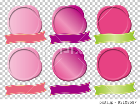 立体アイコン　ピンク 95108687