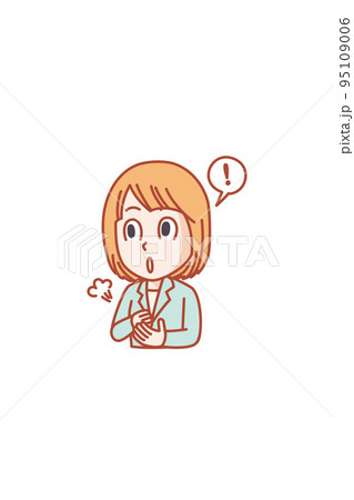 話を理解するポイントに気づいた若い女性 話を理解するポイントに気づいた若い女性 95109006