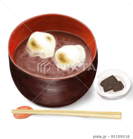 ぜんざいのイラスト ぜんざいのイラスト 95109316