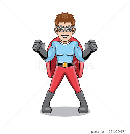 Super hero character Cartoon design illustration vector eps format , suitable for your design needs, logo, illustration, animation, etc. 95109474