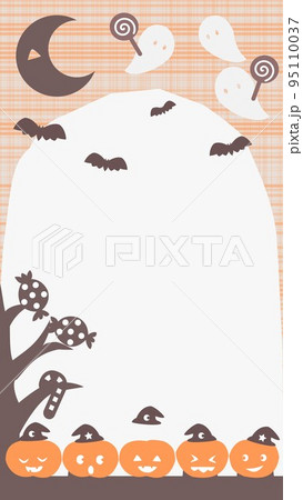 ハロウィン、コピースペースのある風景のイラスト。 ハロウィン、コピースペースのある風景のイラスト。 95110037