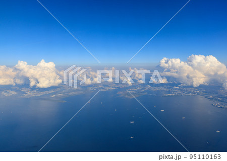 東京千葉_浦安地区の空撮風景 東京千葉_浦安地区の空撮風景 95110163