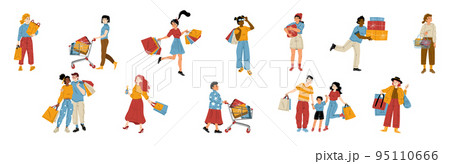 People shopping in store, mall or market 95110666