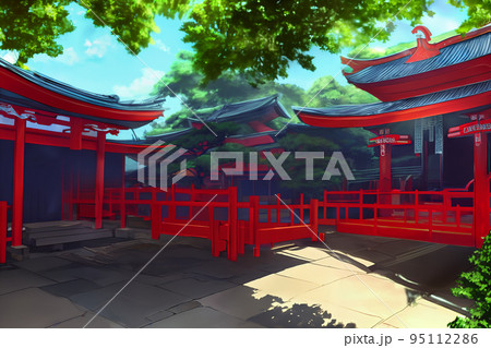 神社の境内 95112286
