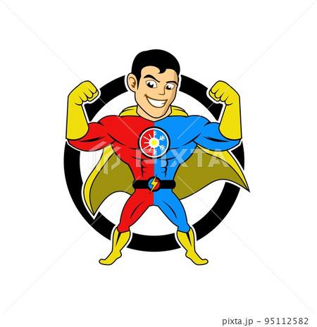 Super hero character Cartoon design illustration vector eps format , suitable for your design needs, logo, illustration, animation, etc. 95112582