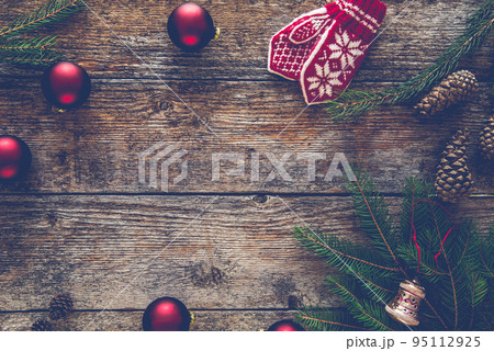 Christmas background, space for text Christmas background, space for text 95112925