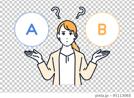 一個穿西裝的女人的矢量插圖素材進行比較 一個穿西裝的女人的矢量插圖素材進行比較 95113068