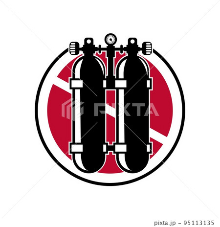 Dive scuba tank design illustration vector eps format , suitable for your design needs, logo, illustration, animation, etc. 95113135