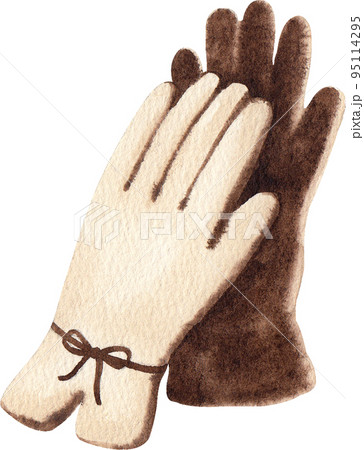 Winter clothes watercolor icon png 95114295