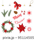 Vector set of Christmas symbols on a white background 95114505