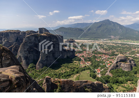 Kastraki village, convenient tourist overnight location while visiting monasteries, Kalambaka, Kastraki village, convenient tourist overnight location while visiting monasteries, Kalambaka, 95115383