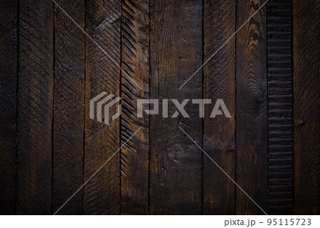 Old dark vintage wooden texture background Old dark vintage wooden texture background 95115723