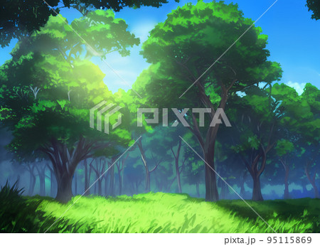 森の中のイラスト素材 [95115869] - PIXTA