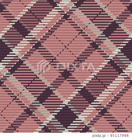 Seamless pattern of scottish tartan plaid. Repeatable background with check fabric texture. Vector backdrop striped textile print. 95117998