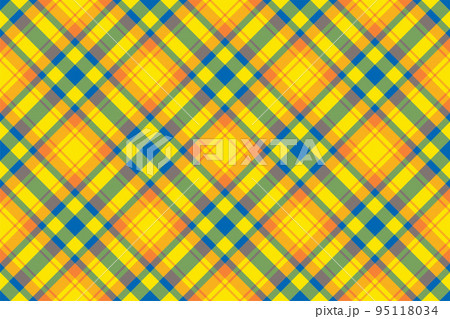 Plaid pattern seamless. Check fabric texture. Stripe square background. Vector textile design. 95118034
