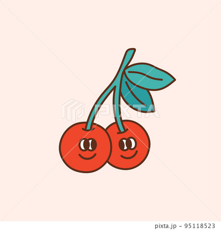 Retro happy cherry 95118523