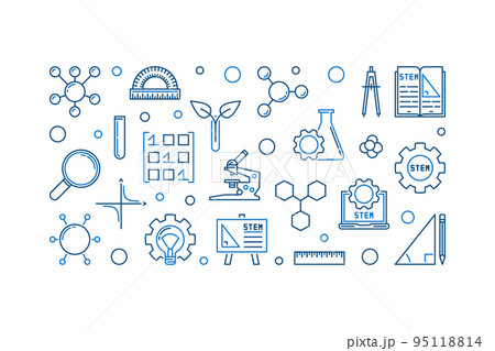 Science, Technology, Engineering and Math outline banner Science, Technology, Engineering and Math outline banner 95118814