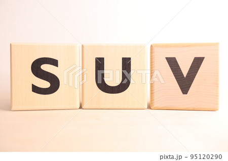 SUV（エスユーブイ・スポーツ用多目的車）のイメージ（文字・アルファベットテキスト） 95120290