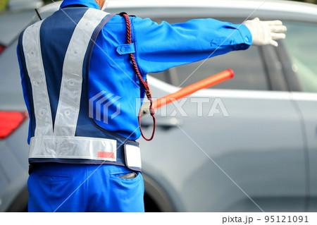 交通誘導員　イメージ 95121091