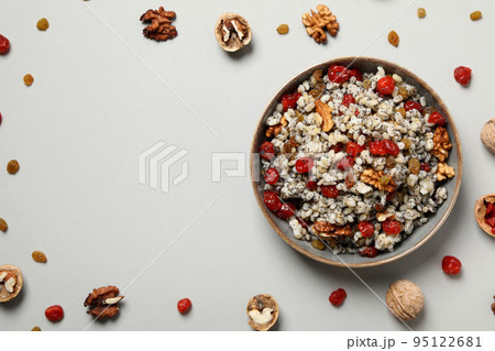 Concept of Orthodox Christmas food, Kutya, space for text 95122681