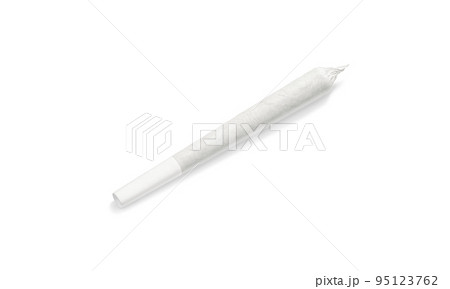 Blank white weed joint tube mockup, side view Blank white weed joint tube mockup, side view 95123762