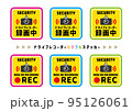 ドライブレコーダー用カラフルなステッカー 95126061