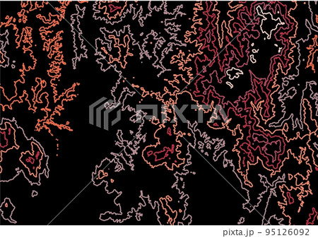 Red topo texture contour line land  95126092