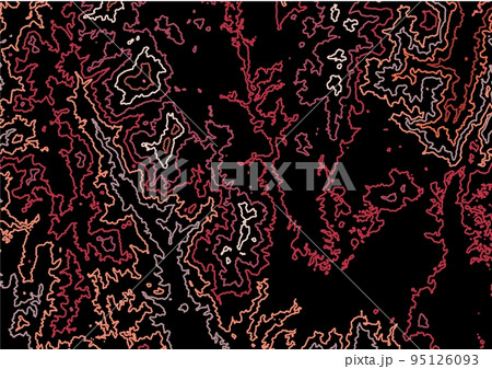 Red topo texture contour line land  95126093