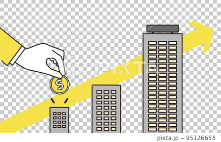 Investment and growing company illustration, vector 95126658