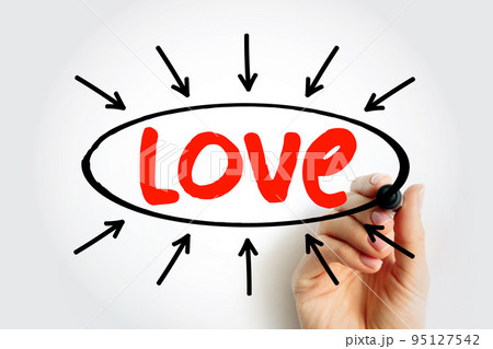 LOVE - Living Our Values Everyday acronym text with arrows, concept for presentations and reports LOVE - Living Our Values Everyday acronym text with arrows, concept for presentations and reports 95127542