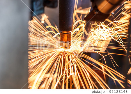 Industrial welding automotive in factory Industrial welding automotive in factory 95128143