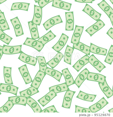 Dollar Banknotes Seamless Pattern Dollar Banknotes Seamless Pattern 95129870