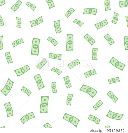 Dollar Banknotes Seamless Pattern 95129872