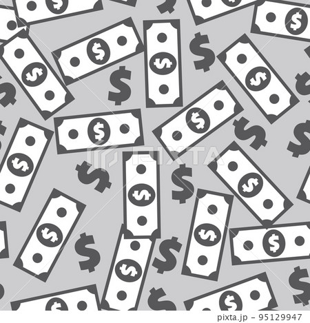 Dollar Banknotes Seamless Pattern Dollar Banknotes Seamless Pattern 95129947