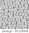 Dollar Banknotes Seamless Pattern 95129948