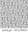 Dollar Banknotes Seamless Pattern 95129950
