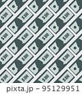 Dollar Banknotes Seamless Pattern 95129951