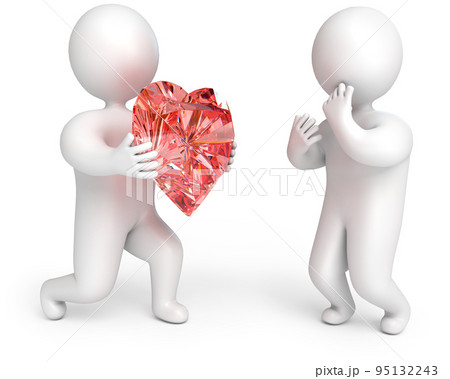 heart as a gift, declaration of love heart as a gift, declaration of love 95132243