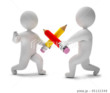 3d render pencil chivalry 95132349