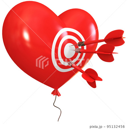 Balloon in heart shape 95132456