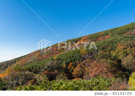 紅葉する御嶽山 95133720