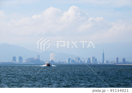 博多湾から見る福岡ドーム周辺 博多湾から見る福岡ドーム周辺 95134021