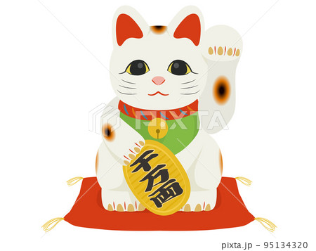 左手を上げる招き猫 95134320