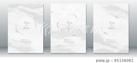 Elegant of wedding invitation card cover page design 95136062
